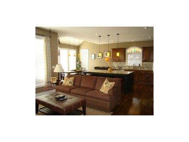 Hearth Room opens to spacious kitchen & breakfast 