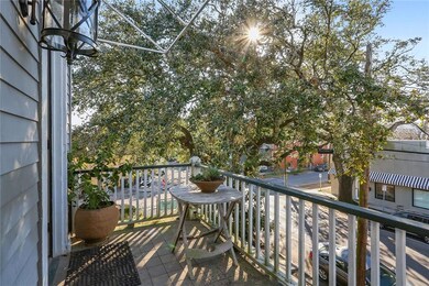 Private balcony...nestled in the trees.