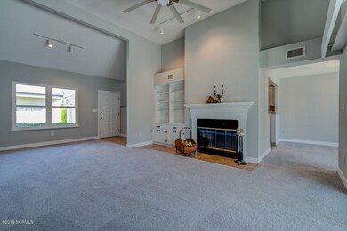 Wood burning fireplace