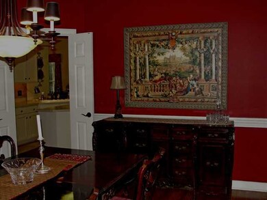 The dining room provides easy access to the kitche