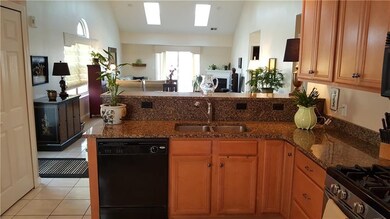 Granite counter tops in kitchen