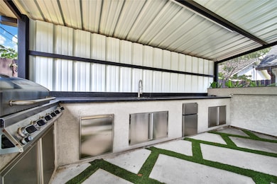 Beautiful backyard upgrades include fire pit, wate