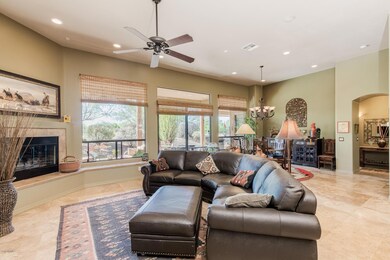 Greatroom with gas fireplace