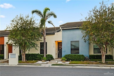 View of front of property with stucco siding