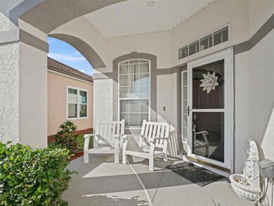 Elegant covered front entrance