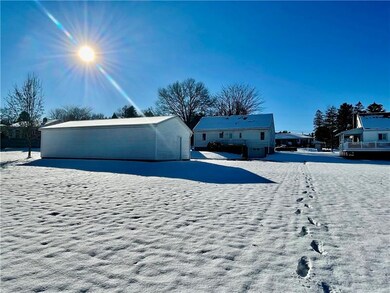 The side yard and back yard are rather large.  The