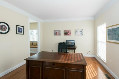 The office also features crown molding and door trim work!  Perfect place to work from home!