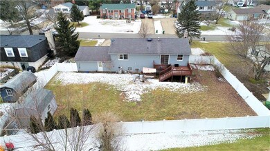 Fenced in backyard provides the perfect privacy to