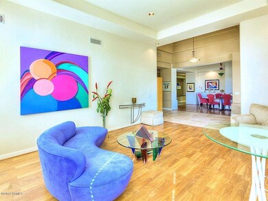 Living Room w/Wood-Like Flooring