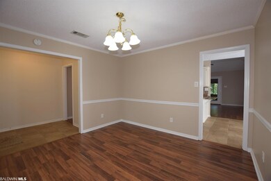 Nice sized dining room off the foyer.