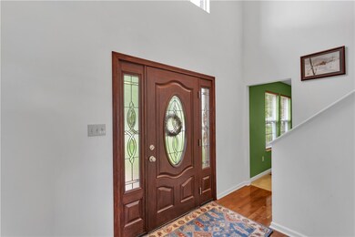 Stunning newer stained-glass front door—with match