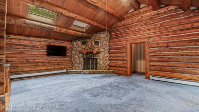 fireplace in living area