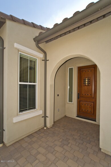Home entrance inside courtyard