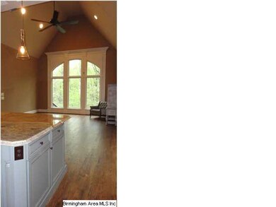 Kitchen Island into the keeping room with the huge