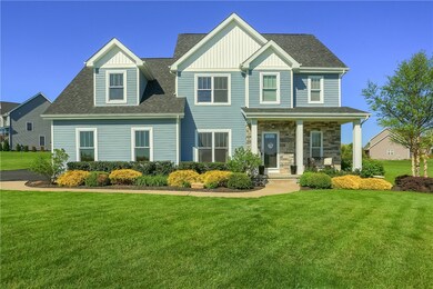 Large pristine yard.