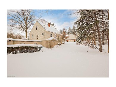 Back door, large yard