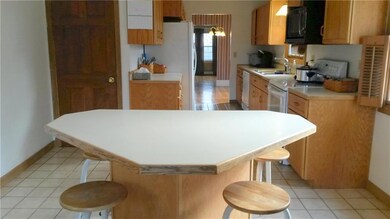 Kitchen island with seating