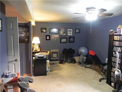 Basement finished rec room with legal egress heigh