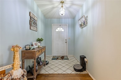 Tiled entrance foyer