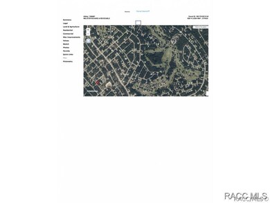 Aerial of lot