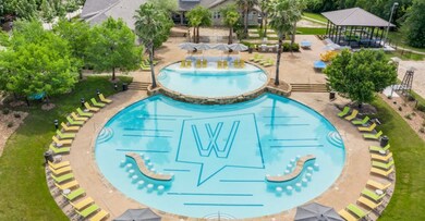 Community pool featuring a gazebo