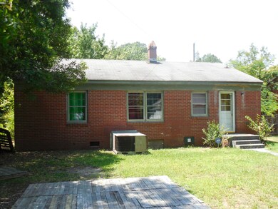 Rear of property