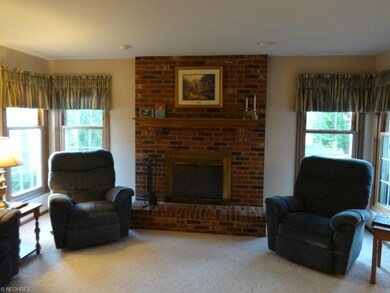 Family Room with Wood Burning Fireplace!