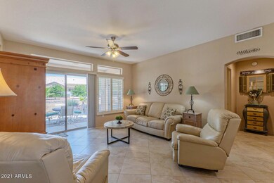sunny patio off living room