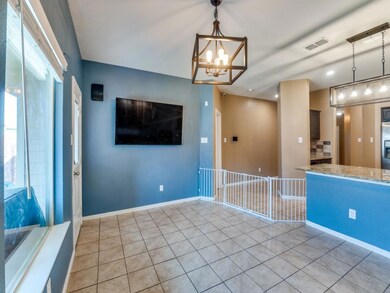 Reception area featuring an inviting chandelier