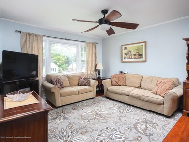 Living Room with New Ceiling Fan
