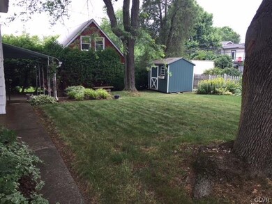 View across the backyard