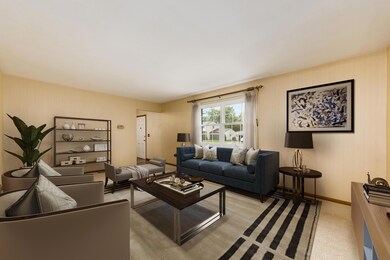 Virtually staged living room