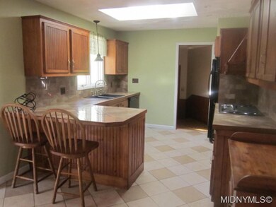 Ceramic tile floor/ skylight
