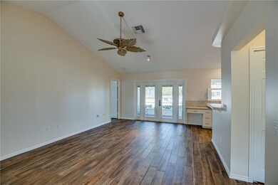 Nice French doors with built in blinds