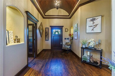 Oversized entry with barrel ceiling