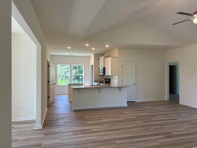 Kitchen with light wood-type flooring, kitchen pen