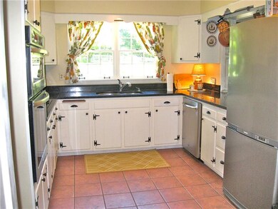 Kitchen with stainless steel appliances