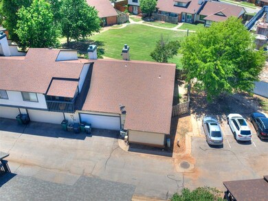 Aerial view of residential area
