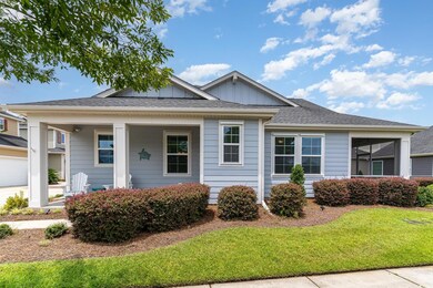 View of front of property with a front yard