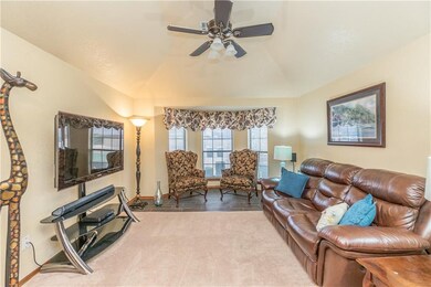 Formal Living room with Bay window and updated Cei