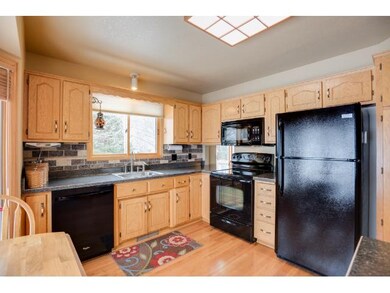 Kitchen has recently been updated with new counter