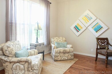 Spacious office at front of home.