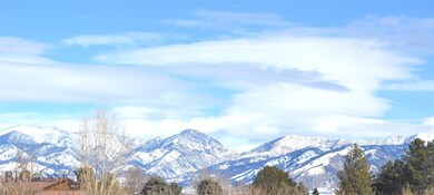 Front View of Bridger Mountains