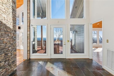 Entry with view of the mountains