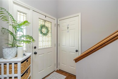 Front door entry into foyer