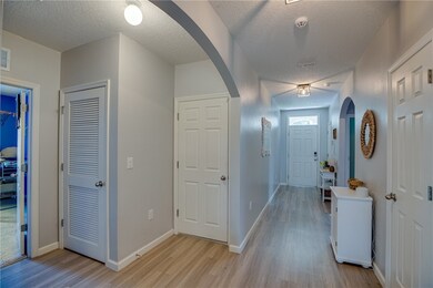 Foyer and garage entrance