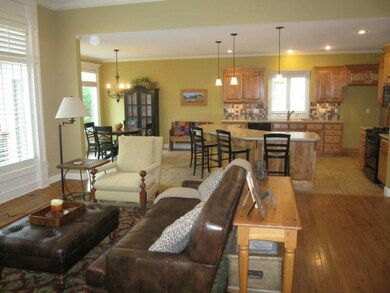 Floorplan is open to the breakfast room (back left