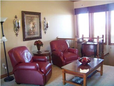 Comfortable living room with lots of windows