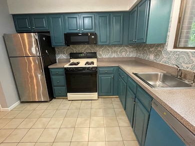 Freshly painted cabinets