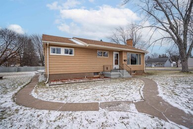 View of snow covered property